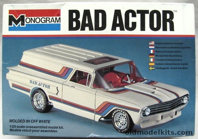 Monogram 1/24 Bad Actor 1960 Chevrolet Sedan Delivery - Hot Rod, 2267 plastic model kit